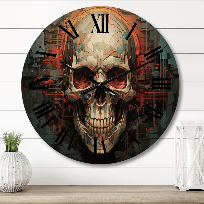 Horloge murale en bois massif Patillo, Petit