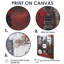 Décoration murale château gris et rouge Regal England-1116831490-1116831486