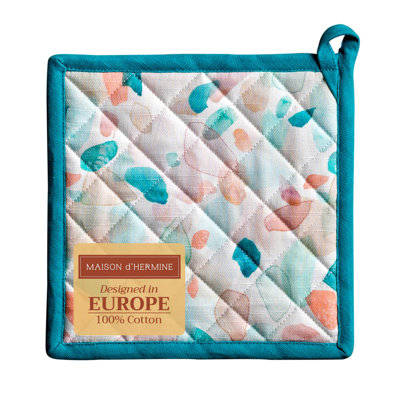 Manique Maison d'Hermine Summer Picnic 100 % coton, taille unique - 20 x 20 cm