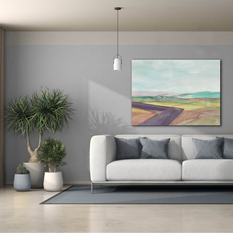  «Soft Wanderings 2» par Jan Weiss, art mural sur toile, 54 po x 40 po