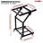5 Core 9U Professional Audio Rack Mount DJ Mixer Stand Studio Adjustable Table Cart with Wheels