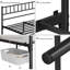 Minimalist Metal Bed Frame with Slatted Headboard-777585065-800080578