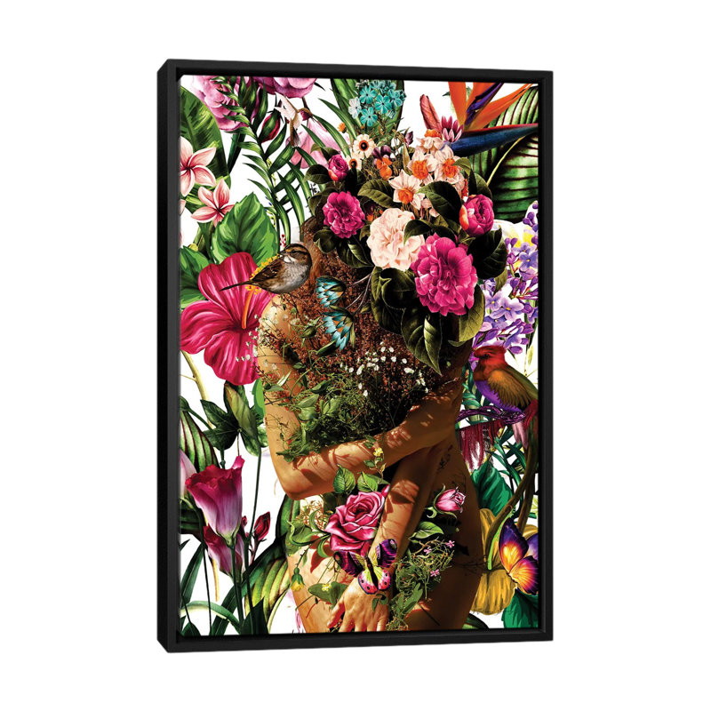 «My Sanctuary» par Yvonne Coleman Burney - impression d'art graphique, Toile avec cadre noir, H 40 po x l 26 po x P 1,5 po
