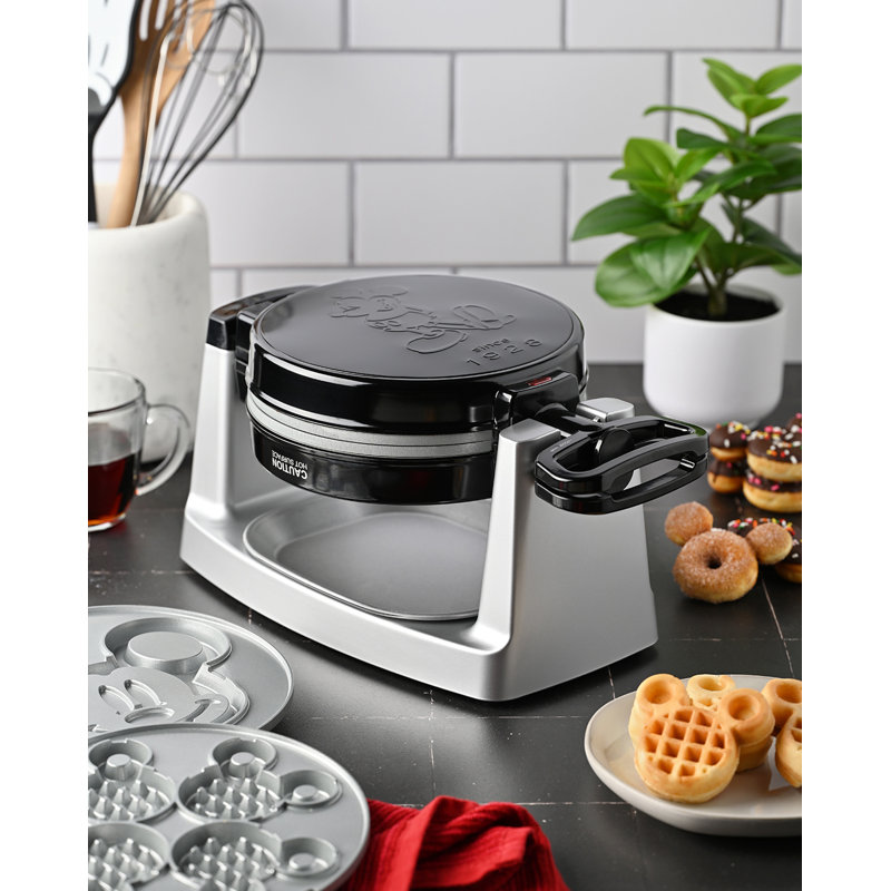 Mickey Mouse Waffle And Donut Maker With Removable Plates
