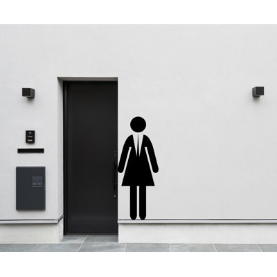 Bathroom Sign Decal, Office Bathroom Door Decal, Bathroom Door Sign, Man Woman Signs Vinyl Bathroom Door Stickers, Bathroom Signs WC 187LU