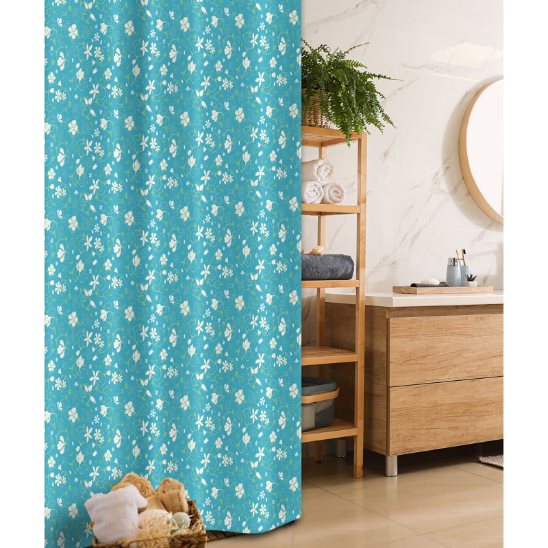 Abstract Shower Curtain with Hooks Included