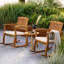 Chaise berçante avec coussin Broadfoot