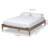 Ghena Queen Platform Bed Frame in French Bohemian, Gray 14.69'' H X 63.86'' W X 85.21'' L-2022292175