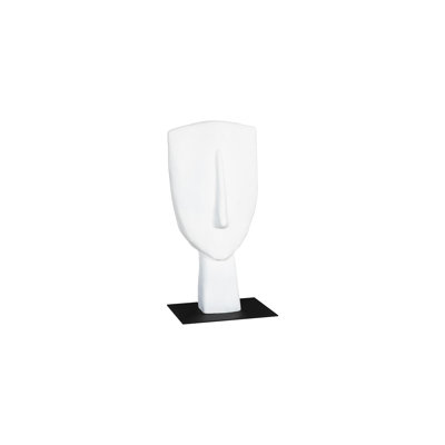 Cycladic Head Sculpture, Classic, White