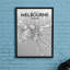 Melbourne City Map - No Frame Print-2067970078
