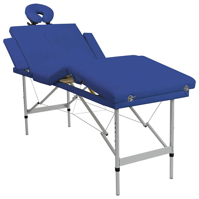 Table pliante réglable 73 po, Bleu