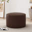 Repose-pieds rond en similicuir avec assise souple-1022246515