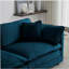 Canapé modulaire en U avec repose-pieds réversible, canapé d'angle convertible 5 places avec 2 repose-pieds, canapé moelleux et minimaliste moderne pour le salon, chenille bleue-935597190-935597210