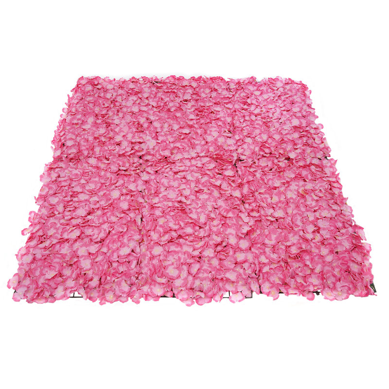 Panneau mural rose artificiel