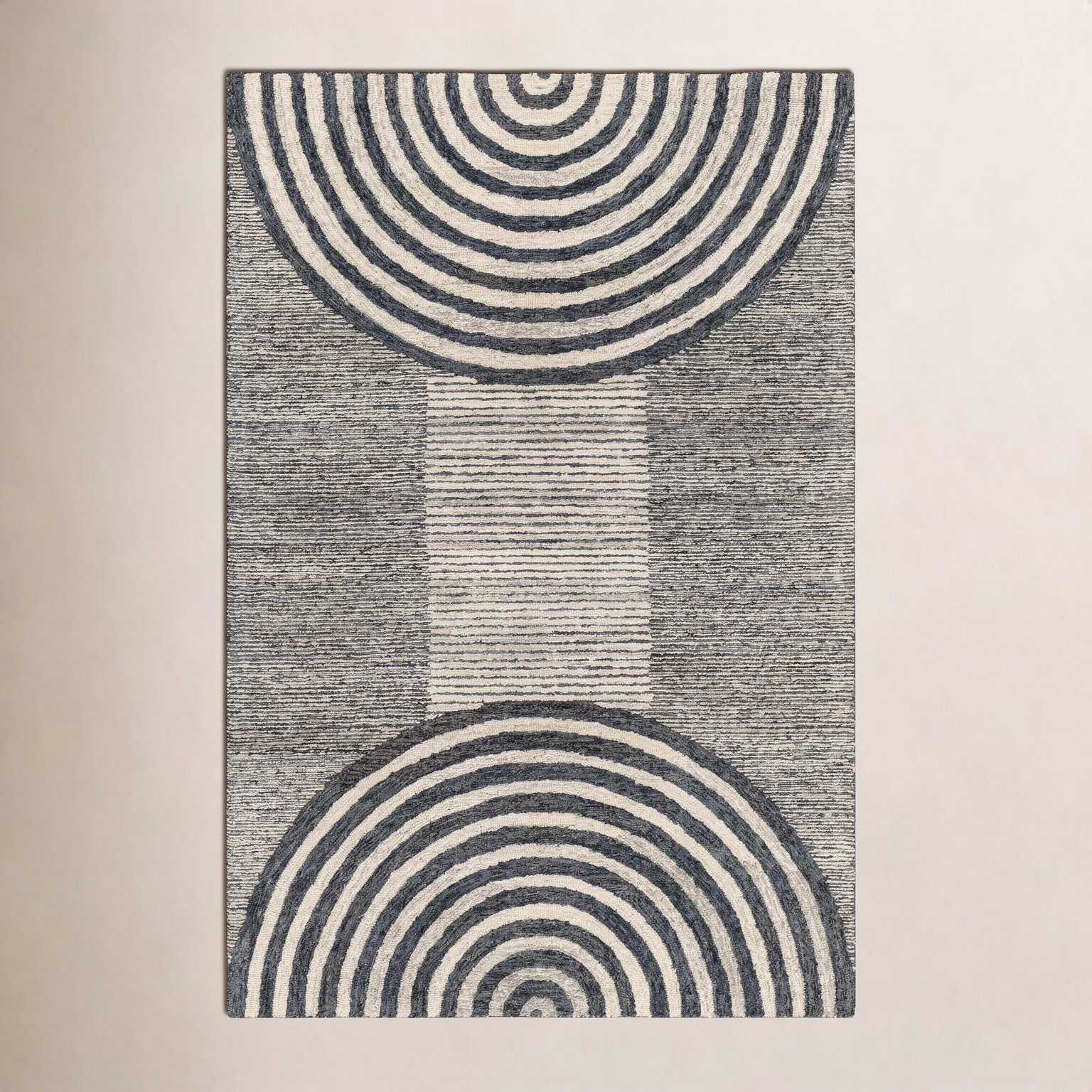 Uptown Hand-Woven Geometric Rug, Rectangle 2' x 3'