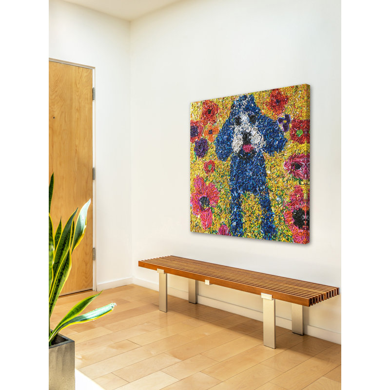 Reproduction d’art sur toile tendue, "crayon photomontage" par michelle rivera, H 48 po x l 48 po x P 1,5 po