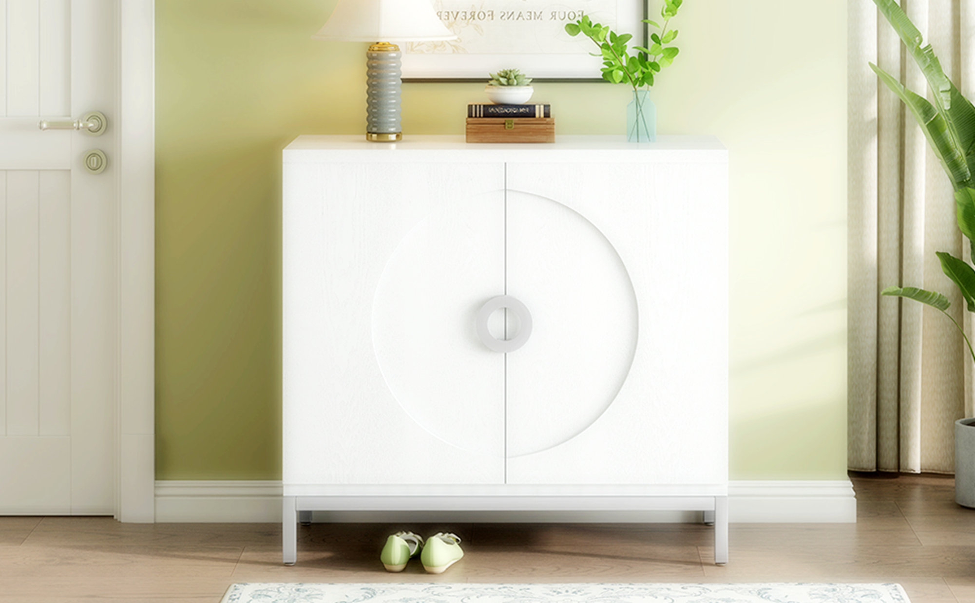 Latitude Run® Foldable Patio Dining Set, Folding Chairs & Dining Table