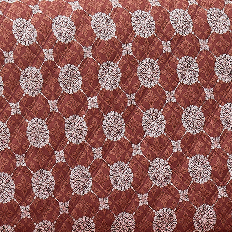 Housse pour fauteuil à coussins carrés/rectangulaires, Mandala rouge