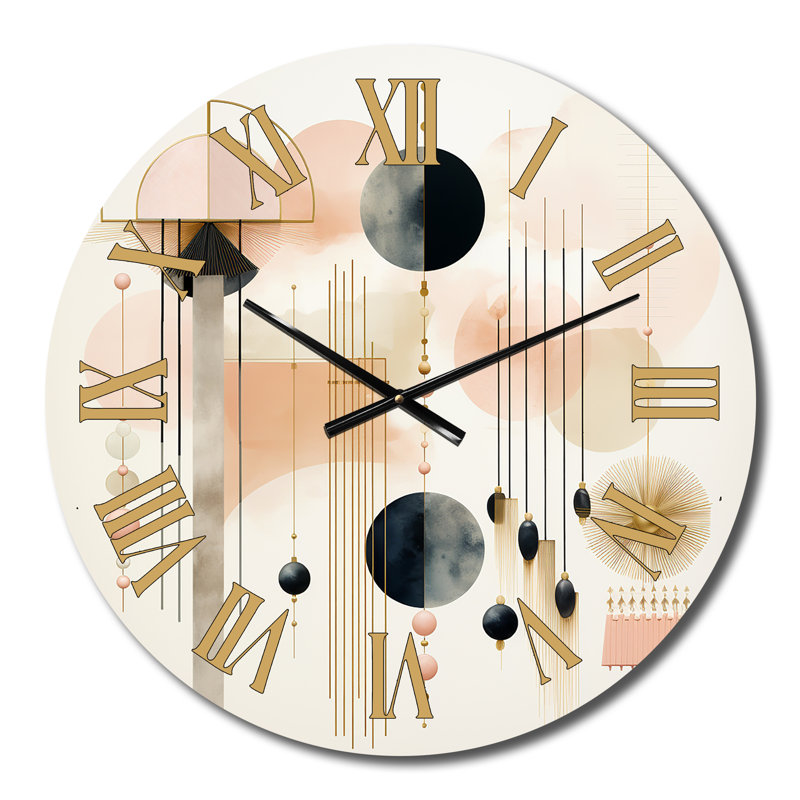 Horloge murale Minimal Geometrics IV, Moyenne