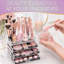 Organisateur de maquillage de comptoir, vitrine à cosmétiques, rangement de maquillage en acrylique pour coiffeuse, organisateur de maquillage transparent pour coiffeuse, porte-accessoires avec tiroirs