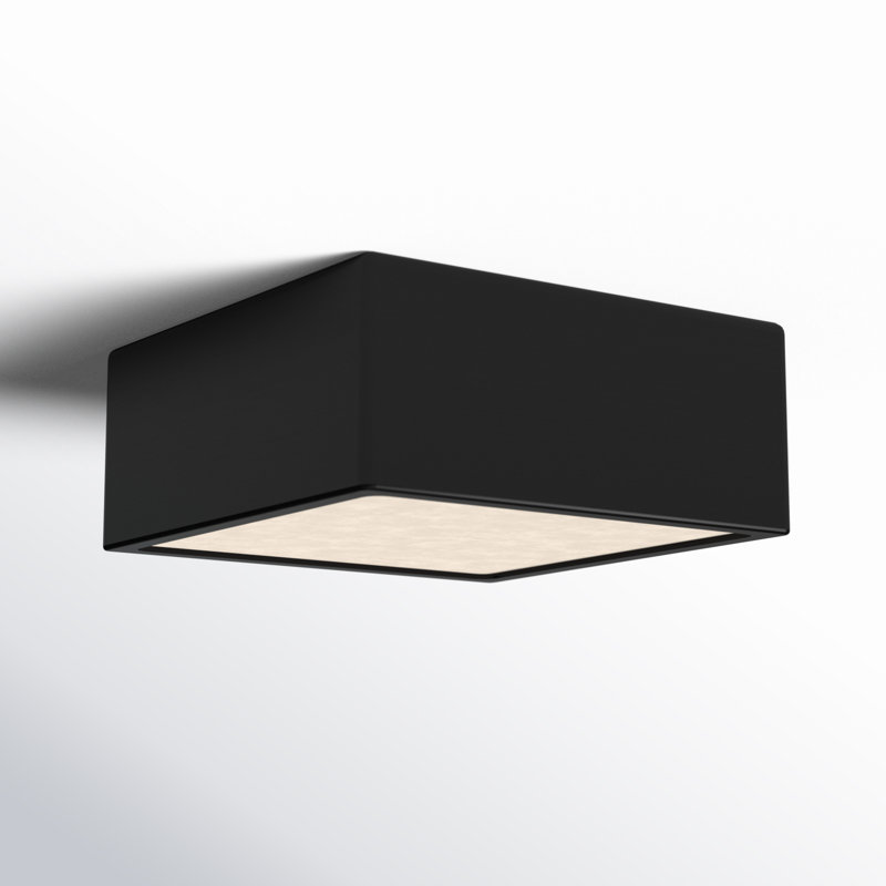 Leni LED Flush Mount, Carbon Matte Black