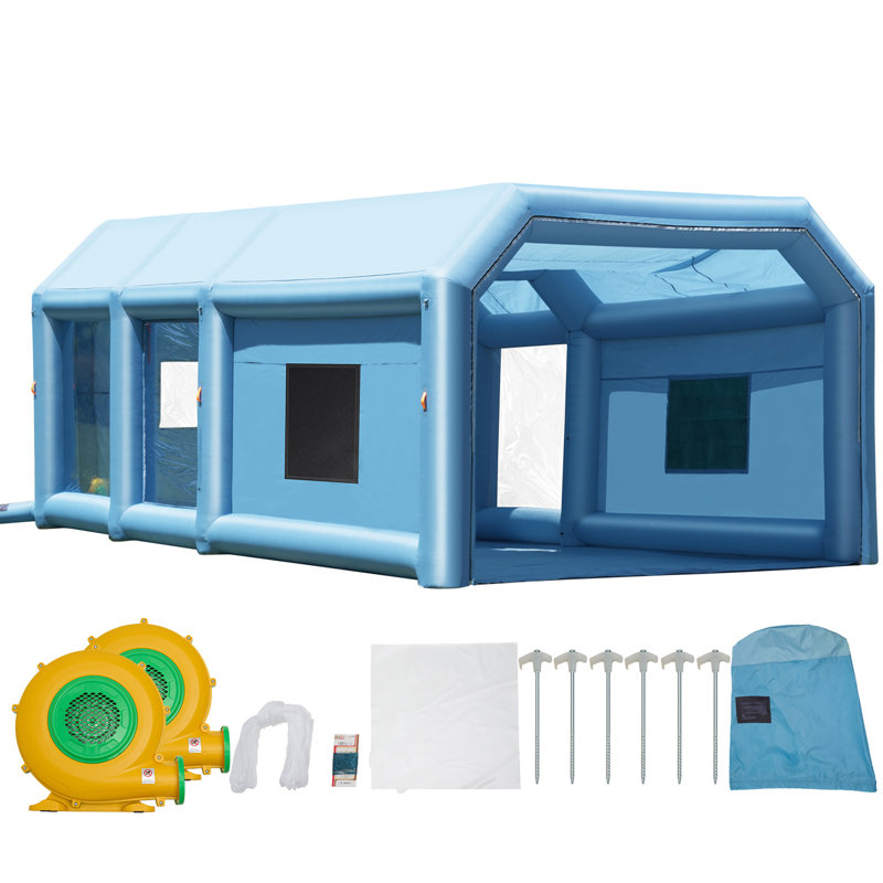 Cabine de peinture gonflable, cabine de peinture de voiture portative pour grand camion