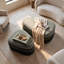 Repose-pieds l 40,16 po moderne avec dessus relevable et banc de rangement pour salon, chambre à coucher et vestiaire, vert ombré-446688719