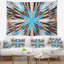 Tapisserie fleurs avec rayons rayonnants Abstract-28503936