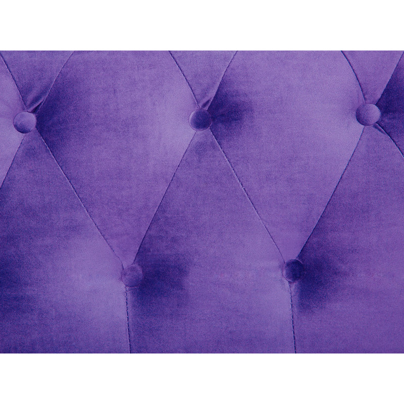 Streeter 3 Seater Velvet Sofa, Purple