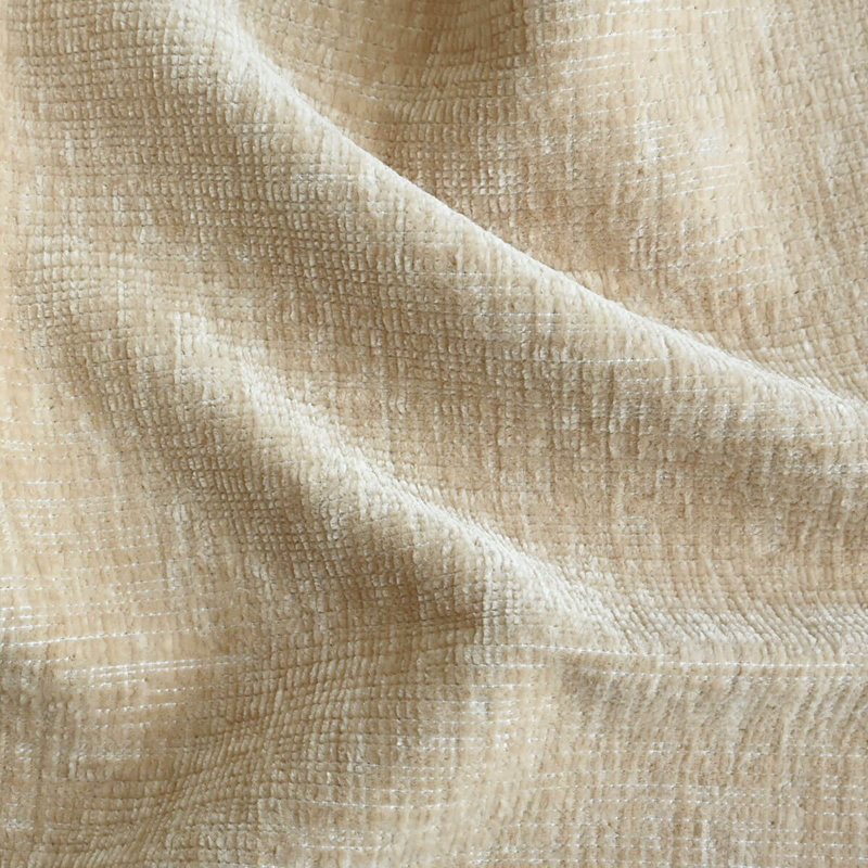 Chaise roulante rembourrée en chenille avec roulettes cachées, Brun clair pâle, 1