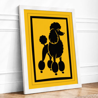 Twin Poodles Modern - Framed Print