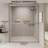 56-60 In. W X 72 In. H Double Sliding Shower Door, Semi-Frameless Bypass Bathroom Sliding Door With 1/4" (6Mm) Tempered Glass For Walk-In Shower-114613393