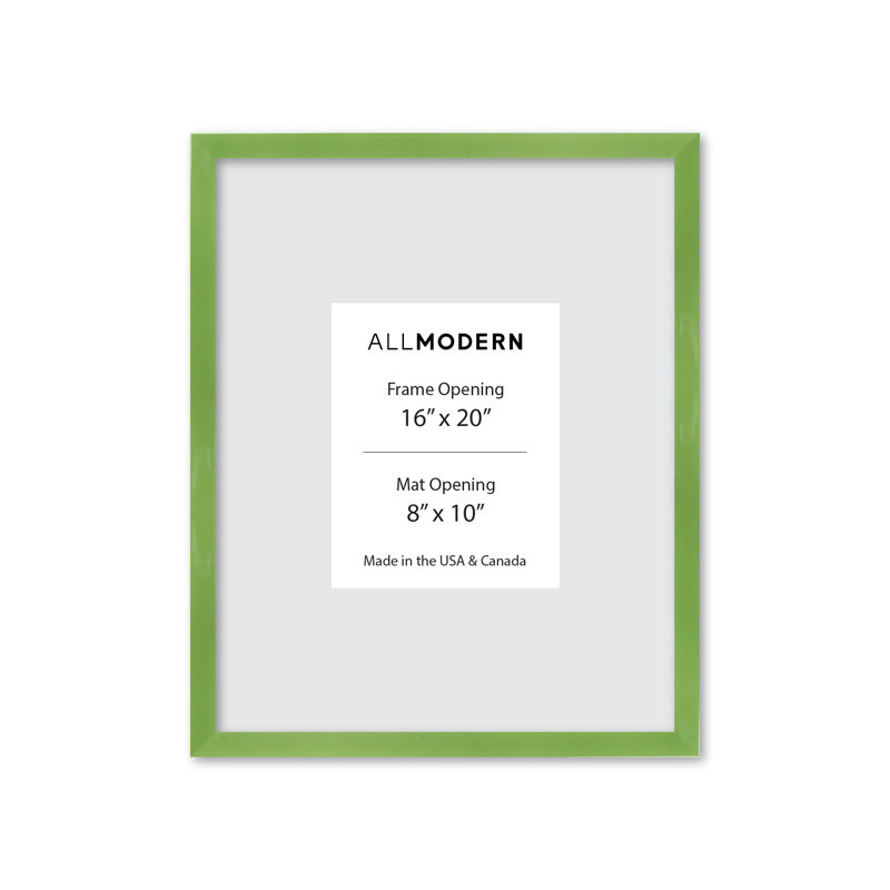 Cadre photo en bois massif Willin, Lime fraîche, L 17,75 po x H 21,75 po