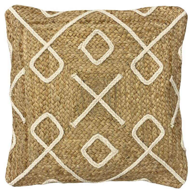 Geometric Square Cushion