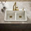 Riverby 33 In. Top-Mount Double-Bowl Kitchen Sink-1017940968-1017940972-1035019190