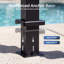 Pergola extérieure à persiennes l 12 pi x P 10 pi avec toit réglable et drainage intégré, pavillon de patio entièrement en acier résistant à la rouille