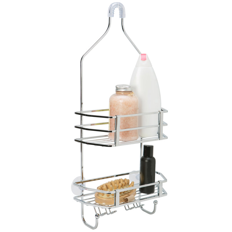 Chrome Stainless Steel Suction Mount Shower Caddy