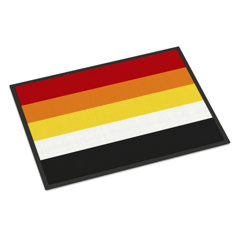Non-Slip Outdoor Doormat, Lithsexual Pride, 18" W x 27" L