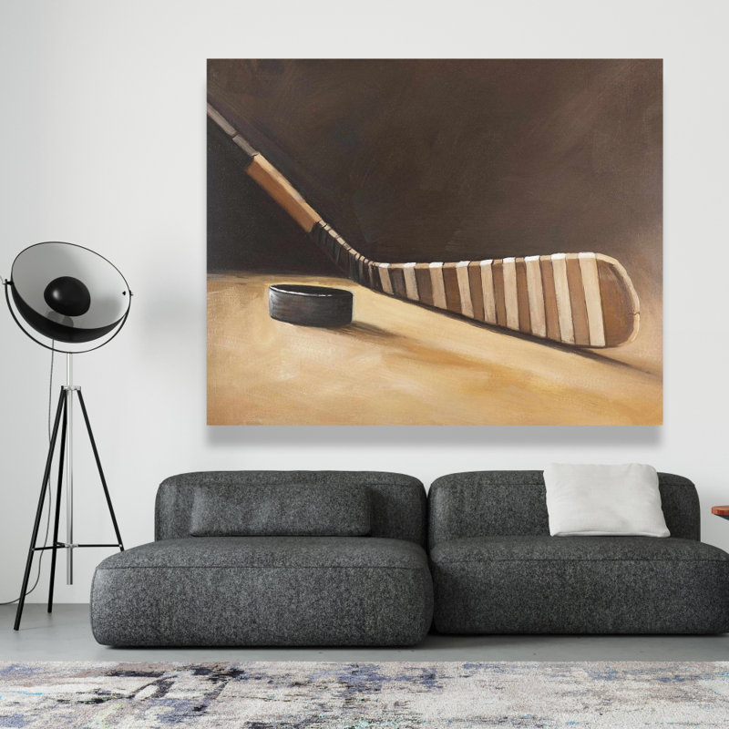 Stick and Hockey Puck