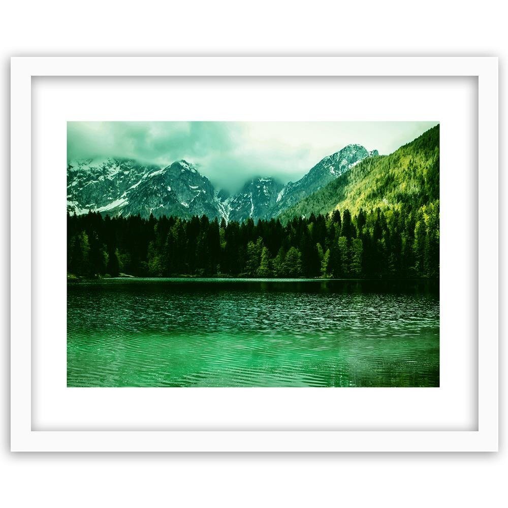 Gerahmtes Poster Bergsee 4