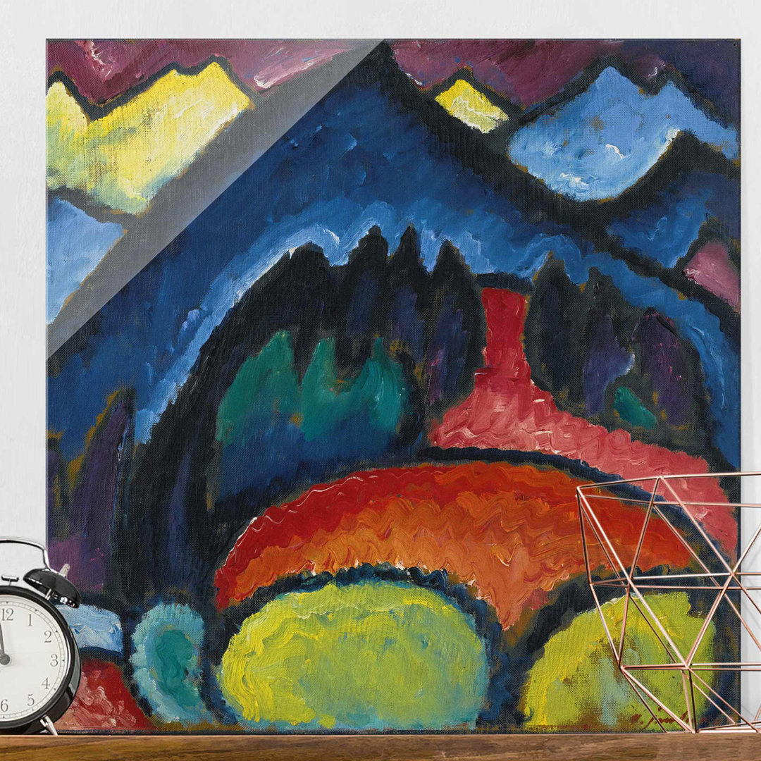 Glasbild Berge in Oberstdorf von Alexey von Jawlensky