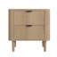 57cm Wide Bedside Table Wood Nightstand 2-drawers-138409956
