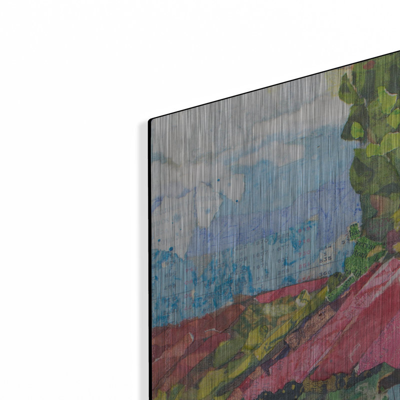 «Cortona Kitchen Doorway» par St. Hilaire Elizabeth, art mural en métal, H 36 po x l 36 po