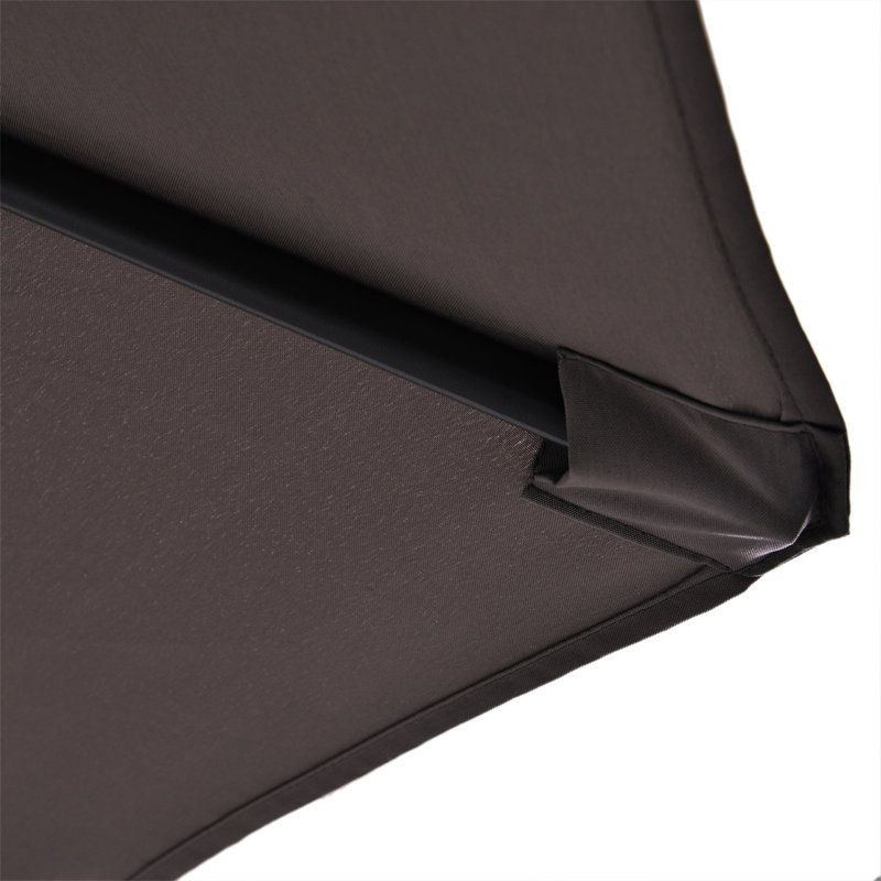 Brezhoneg 270cm X 440cm Rectangular Market Parasol, Grey