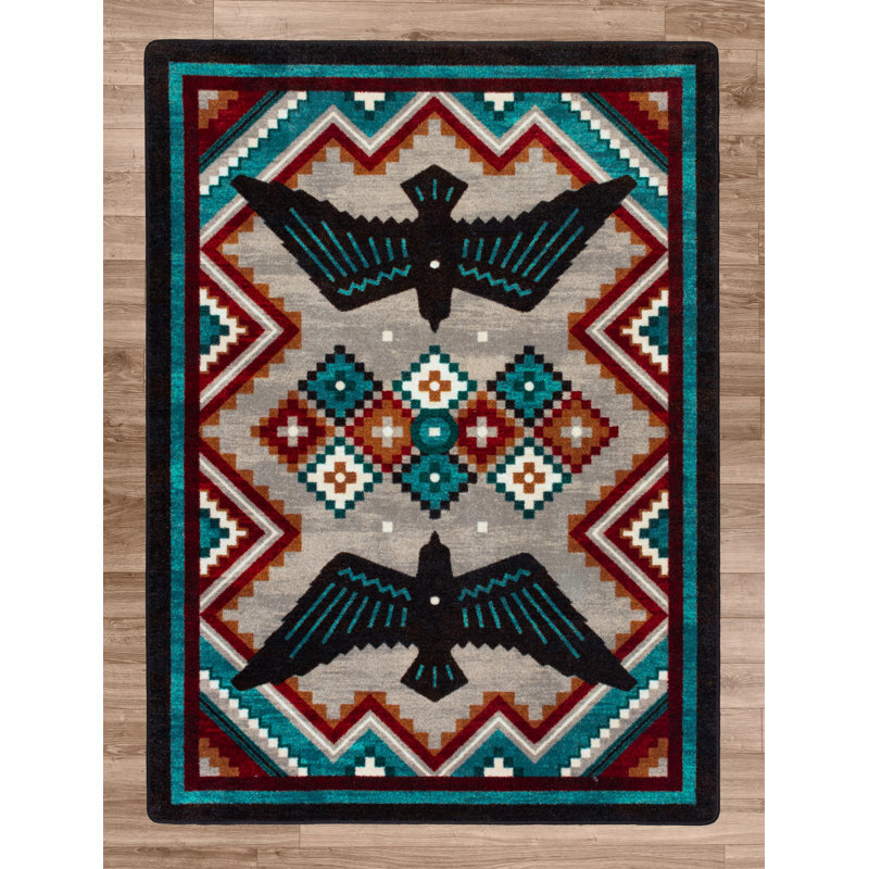 Southwestern Indoor Rug, Rectangle 7'8" x 10'9"