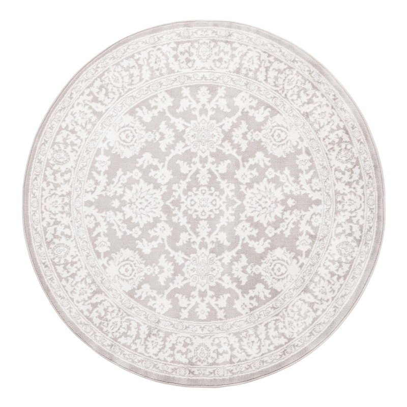 Hillyer Floral Indoor Rug, Round 5'3"