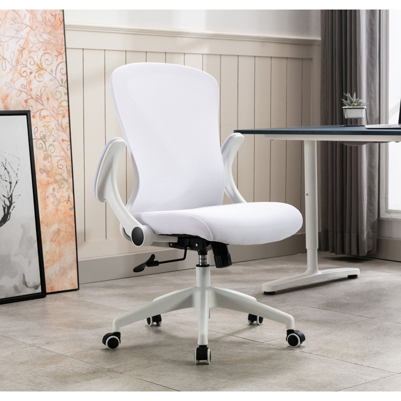 Chaise de travail en filet Pranav Dario, Blanc