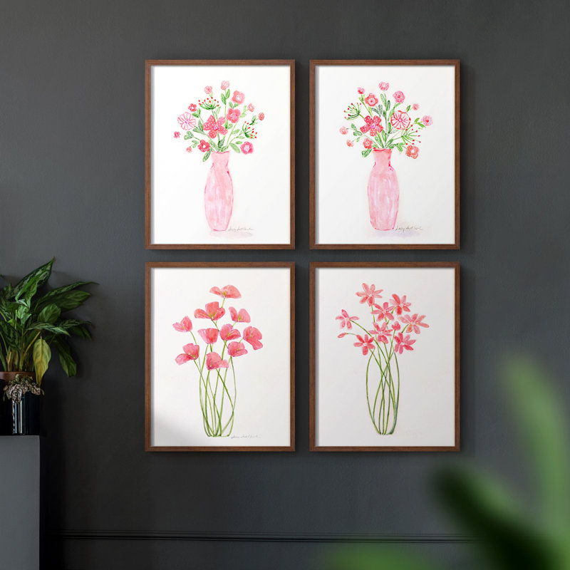 " Espacio I " 4 - Pieces, 14" H x 44" W, Black
