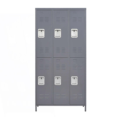 5 Door Metal Cabinet With Lock, Storage Locker Cabinet, Living Room Storage Cabinet