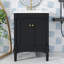 Meuble-lavabo de salle de bain chic 24 po avec évier sur-comptoir et armoire de rangement à deux niveaux de style contemporain-1556878810-1556878791